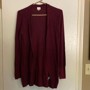 A New Day, burgundy cardigan, sizeM